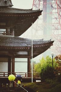 Low angle view of built structure against sky