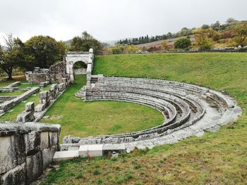 View of old ruins