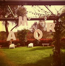 Built structure with trees in background