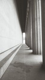 Empty corridor of building