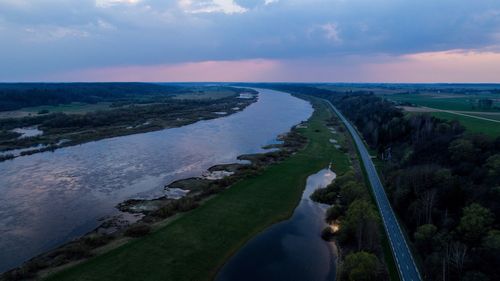 Aerial view of beach