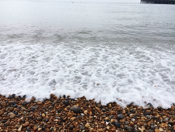 Scenic view of sea waves