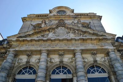 Low angle view of historical building