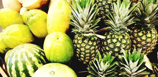 Close-up of fruits for sale in market