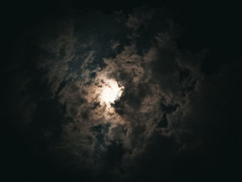 Low angle view of sky at night