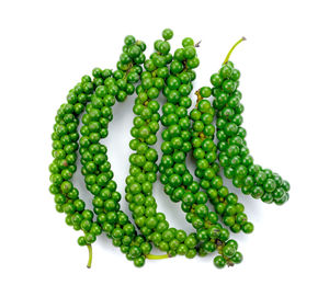 Directly above shot of berries on white background