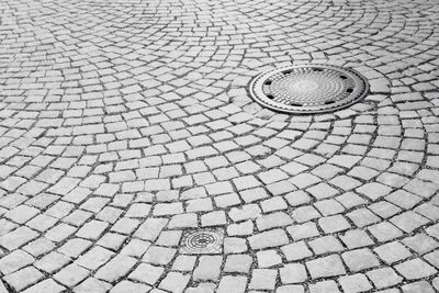 Full frame shot of cobblestone street