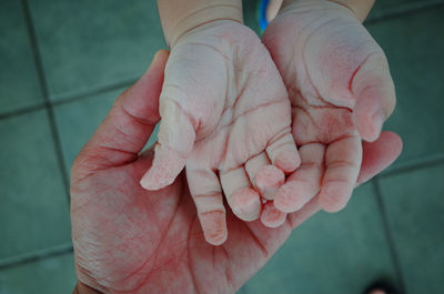 Close-up of human hands