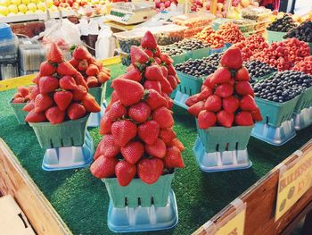 Variety of fruits for sale