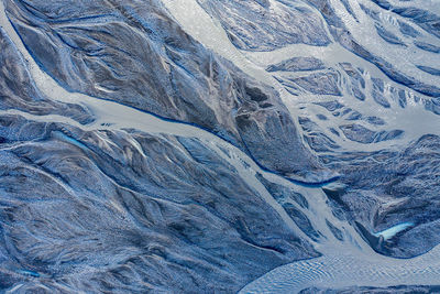 Full frame shot of snow covered mountain