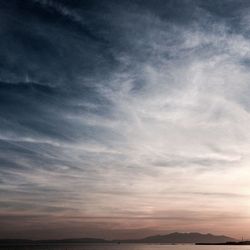 Scenic view of sea during sunset