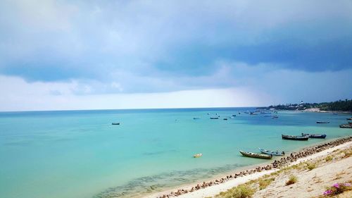 Scenic view of sea against sky