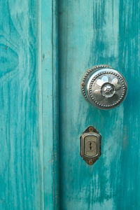 Close-up of old door