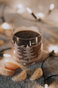 Close-up of drink on table