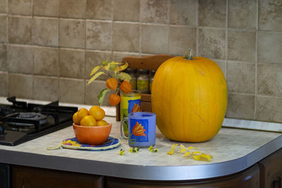 Fruits on table at home