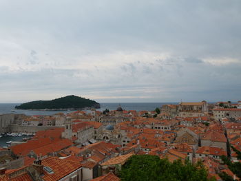 Buildings against sky in old town