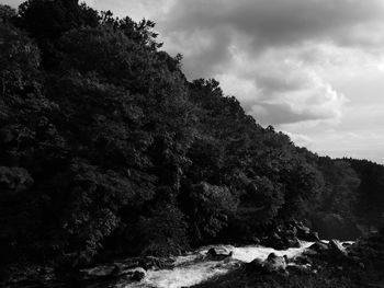 Scenic view of mountain against sky