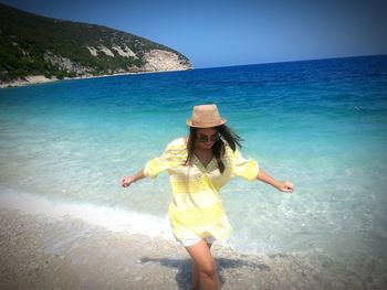 Woman on beach