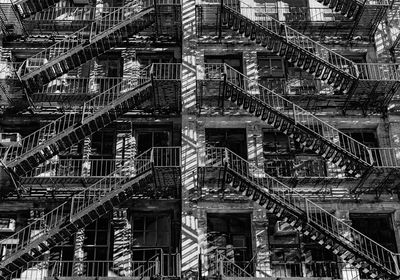 Full frame shot of staircase in building