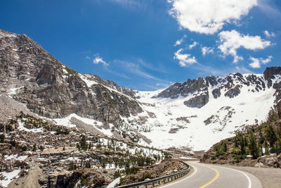 Road passing through mountains