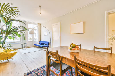 View of dining room in apartment