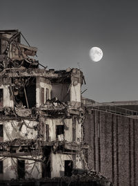 Abandoned built structure against the sky