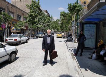 Woman walking in park
