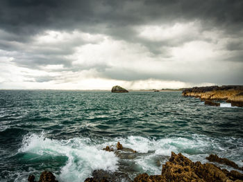 Scenic view of sea against sky