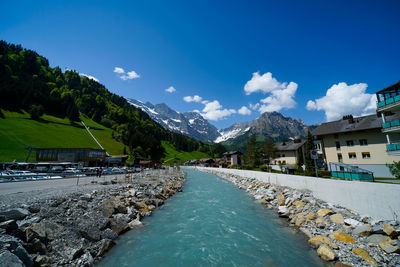 Scenic view of river against sky