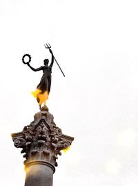 Low angle view of statue