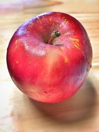 Close-up of apple on table