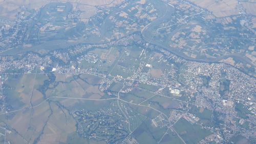 High angle view of cityscape