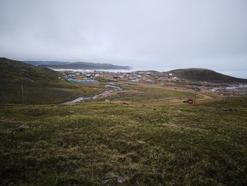 Scenic view of landscape against sky