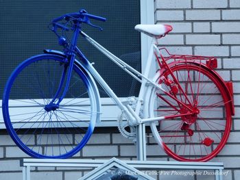 Close-up of bicycle wheel