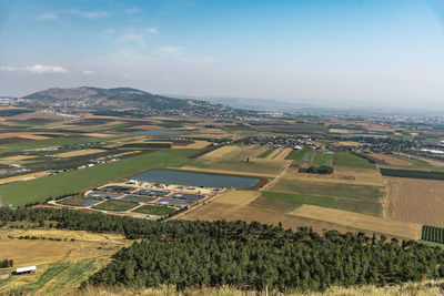 Mount tabor in the lower galilee region of northern israel rises with its distinctive shape from the 