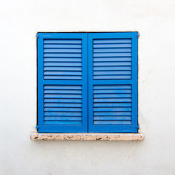 Close-up of blue window