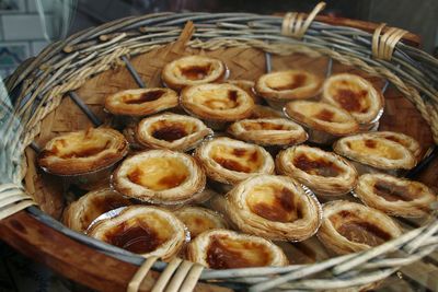 Close-up of pastel de nata sweet food