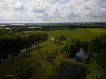 Scenic view of landscape against sky