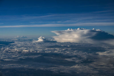 Aerial view of cloudscape against sky