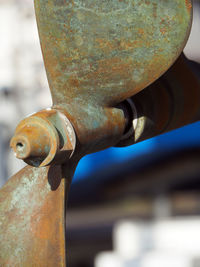 Close-up of rusty metal