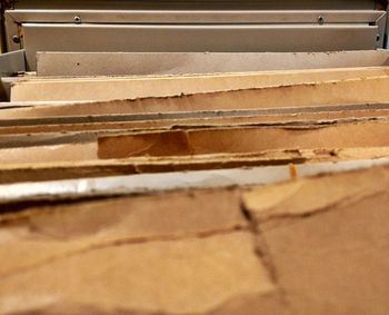 Surface level of white surface