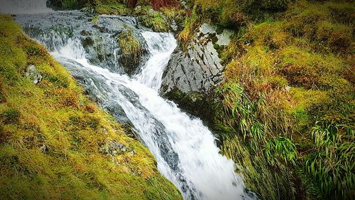 River flowing through rocks