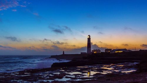 Lighthouse at sunset