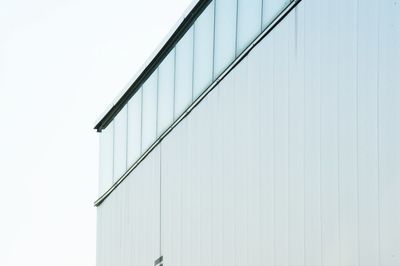 Low angle view of building against clear sky