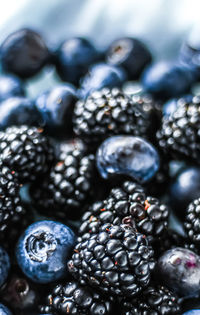 Full frame shot of blueberries