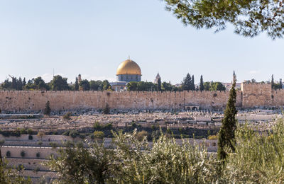 Panoramic view of buildings against sky