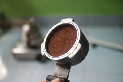 Close-up of coffee maker