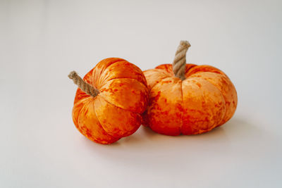 Orange decorative pumpkins. autumn season