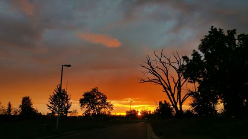 Road passing through landscape