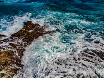 Scenic view of sea waves